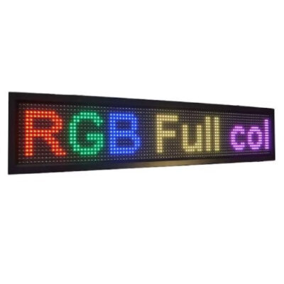 Reclama Luminoasa 400/40 cm, LED RGB, Cod QR, Vizualizare 120°, Wi-Fi